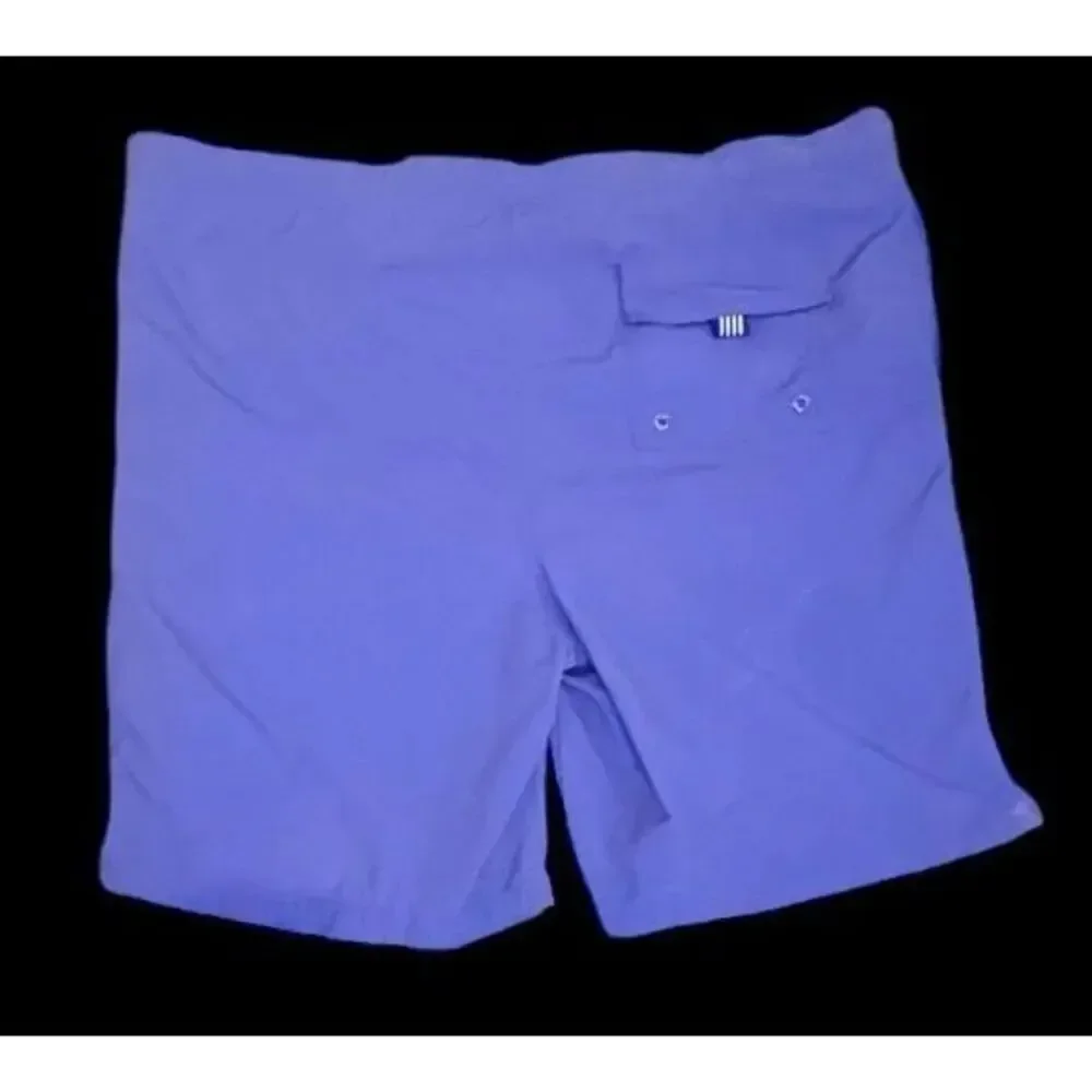 Lands' End Men's Size Large 36/38 Swim Trunks Lined Blue Drawstring
